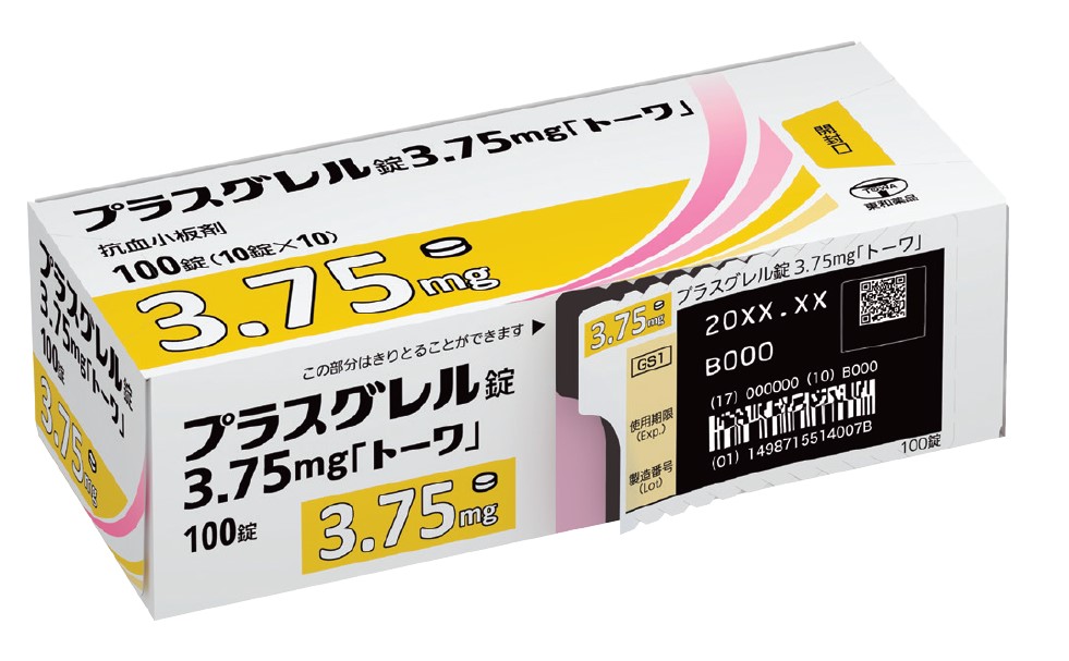 プラスグレル錠3.75mg「トーワ」個装箱